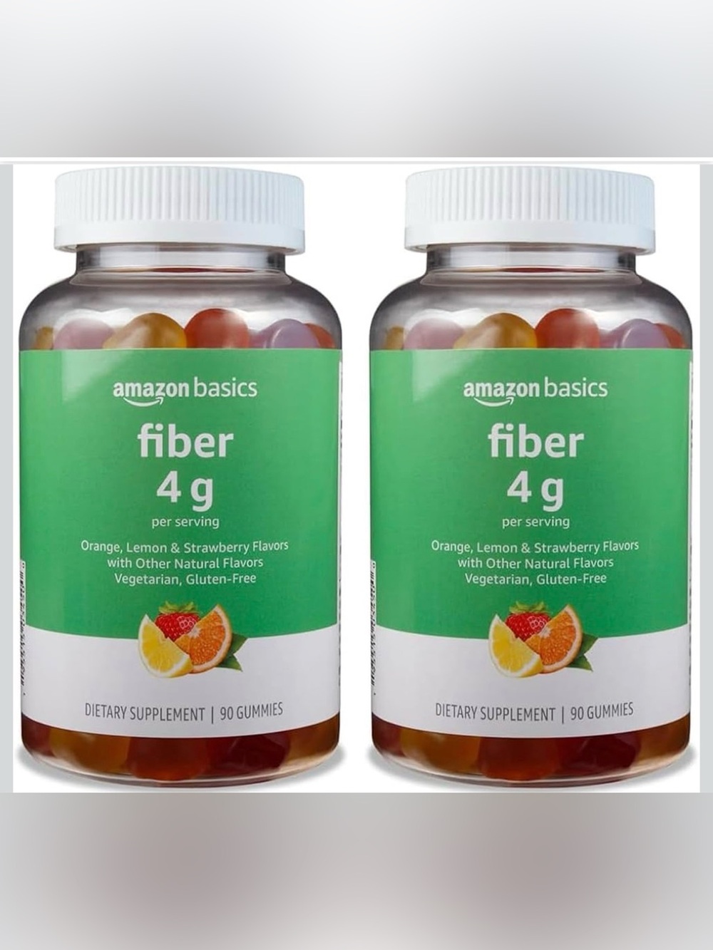 Amazon Basics Fiber Gummies 4g- Bundle of 2 90 each Exp 7/27